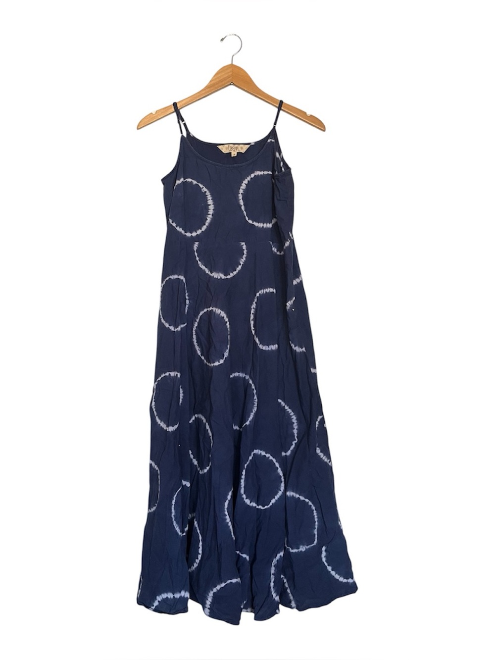 Taavi Shibori Tie Dye Maxi Dress Indigo Sleeveless Women’s Size Medium
